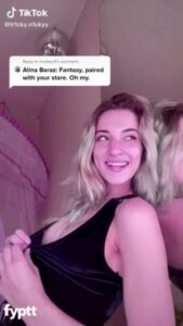 Small Pierced Tits Nipple Slip on Sexy Blonde’s TikTok