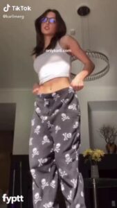 Young Slim Girl Doing NSFW TikTok ‘Buss It’ Challenge