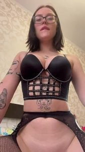 Big tits Black lingerie Titty drop by kayteennsweet