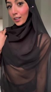 Black lingerie Hijab Pakistani by thatbritishgirl