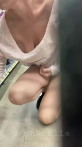 Blonde Hidden camera Hanging tits by ohh_Ella