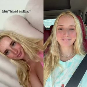 Blonde girl Showing boobs Car by madisonmoores