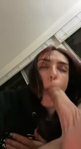 Blowjob Sucking dick Brunette by babyminx333