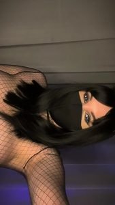 Brunette Mask See through by bustyfox