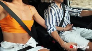 Car Showing tits Mutual masturbation by mysweetapple