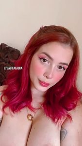 Colored hair Big boobs Erect nipples by babiealaska