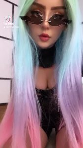 Colored hair Boobs Tiktok by FYPTT_