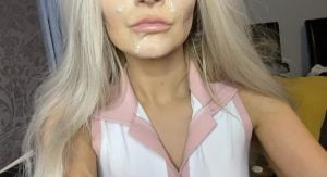 Cumshot Cum on face Blonde by gigi_summersx