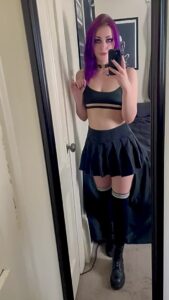 Goth Selfie Small tits by Bealzz