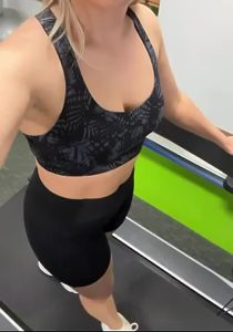 Gym Big boobs Blonde by gabbygreen