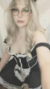 Maid Blonde Natural tits by hannahentai