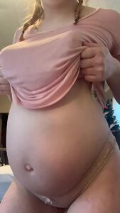 Pregnant Huge boobs Big areolas by bunnyren