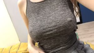 Selfie Natural tits Braless by loveofmylife69