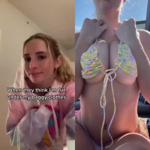 Split screen Naked boobs Blonde girl by madisonmoores