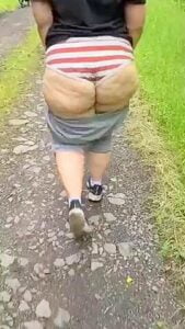 Fat White Ass Walking The Trail