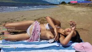 Katnparadise Nipple Slip Beach Bikini Accidental Twitch Video