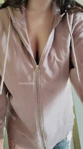 Huge boobs Naked Nipple piercing by brattysofia