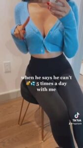 Hot Babe With Bouncy Booty Rides A Cock Tiktok Video